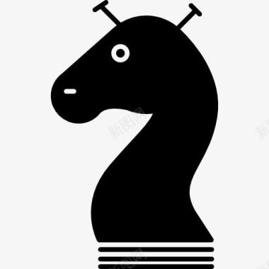 马的头的轮廓变图标图标