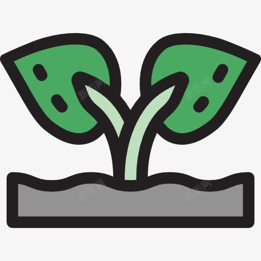 发芽图标png_新图网 https://ixintu.com 发芽 园艺 树 生长的种子 自然