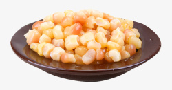 盘子里的玉米香糯玉米粒高清图片
