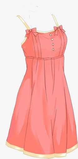 粉色可爱裙子素材