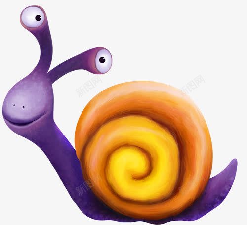 卡通可爱蜗牛png免抠素材_新图网 https://ixintu.com 卡通蜗牛 可爱的蜗牛 手绘蜗牛 蜗牛免抠素材
