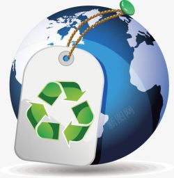 可回收的绿色地球素材