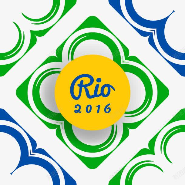 里约奥运会海报png免抠素材_新图网 https://ixintu.com 变化 多边形 海报 背景 花纹 里约