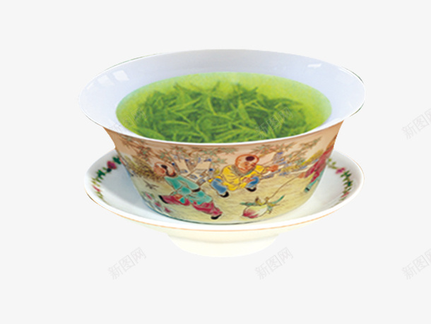 绿茶png免抠素材_新图网 https://ixintu.com 绿茶 茶文化 茶杯