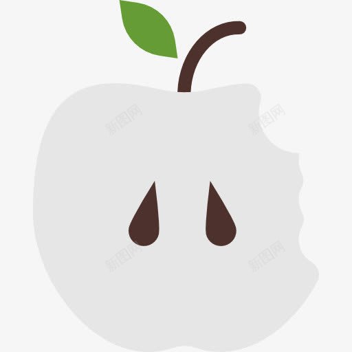 苹果图标png_新图网 https://ixintu.com 吃 果 水果 苹果 进入 部分被咬 食品 食品和饮料