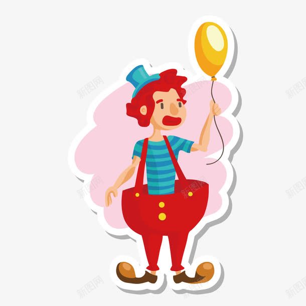 开心小丑png免抠素材_新图网 https://ixintu.com 卡通小丑 小丑帽子 小丑气球 小丑鱼 愚人节小丑 装饰