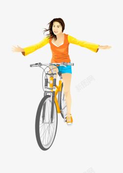 动漫脚踏车骑单车高清图片