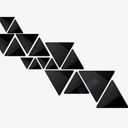 三边黑色三角形高清图片