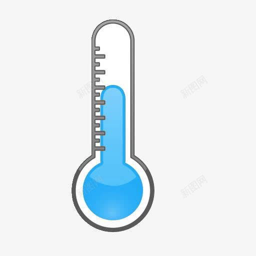 卡通可爱温度计png免抠素材_新图网 https://ixintu.com 卡通温度计 手绘温度计 水银温度计 温度计 蓝色温度计