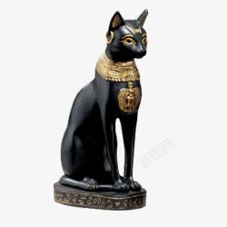 埃及风格黑猫神兽素材