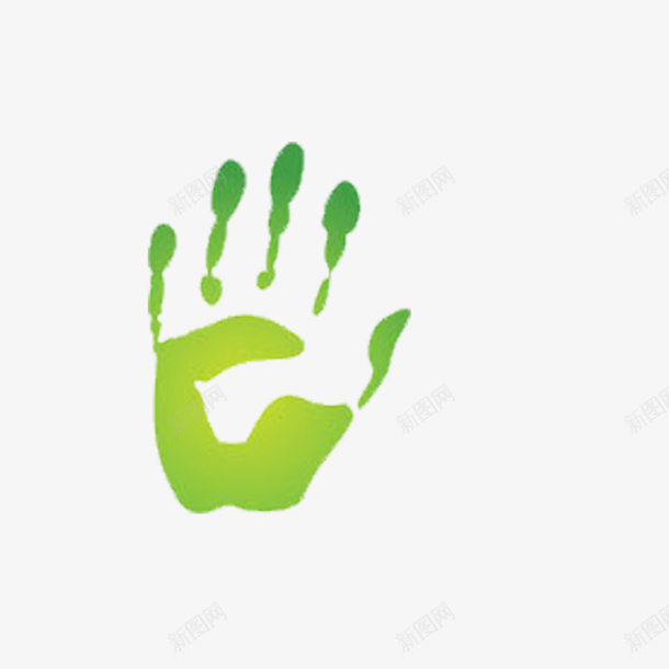 小清新绿色的安全的手掌标识图标png_新图网 https://ixintu.com 安全的 无危害 无危害品 无毒标志 无毒的 绿色手掌 绿色的