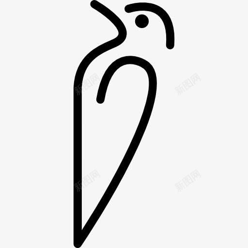鸟的轮廓变图标png_新图网 https://ixintu.com 动物 动物的轮廓 勾勒出轮廓 鸟 鸟变
