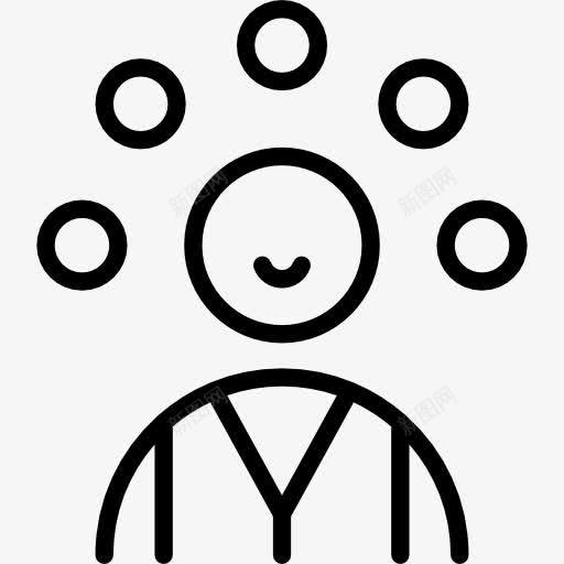 魔术师图标png_新图网 https://ixintu.com 人 公平的 小丑 游乐园 粘人 马戏团的