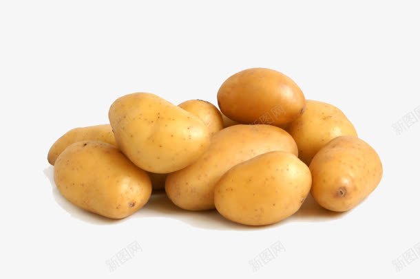 光滑的土豆png免抠素材_新图网 https://ixintu.com 蔬菜 食堂 食材 马铃薯 黄色 黄色马铃薯