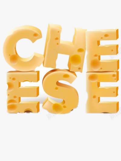 奶酪英文单词png免抠素材_新图网 https://ixintu.com 奶酪块 奶酪片 甜食 食物