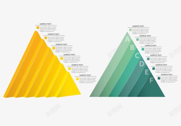 数据统计矢量图ai免抠素材_新图网 https://ixintu.com 三角形 数据 统计 阶梯 矢量图
