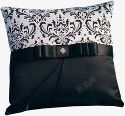 黑白色花纹抱枕素材
