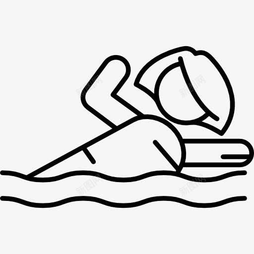 女子游泳图标png_新图网 https://ixintu.com 人 女人 水 游泳 游泳池