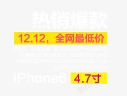 iPhone6热销爆款文案排版素材