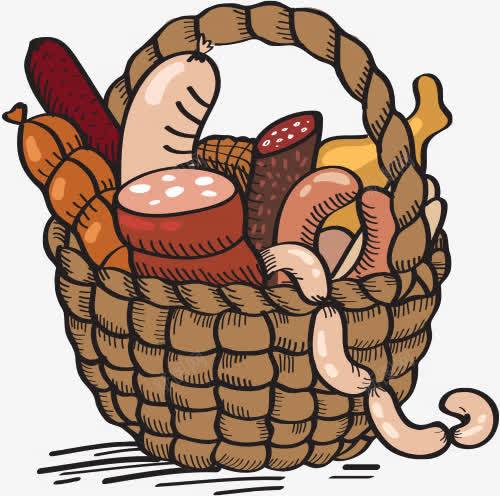 手绘烤肠图标png_新图网 https://ixintu.com 卡通 手绘 火腿 美味 美食 肉肠