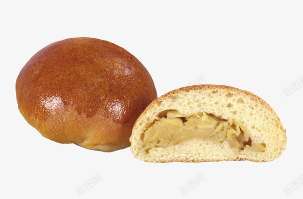 切开的小面包png免抠素材_新图网 https://ixintu.com png 产品实物 美食 西式早点 面食 食物 黄色