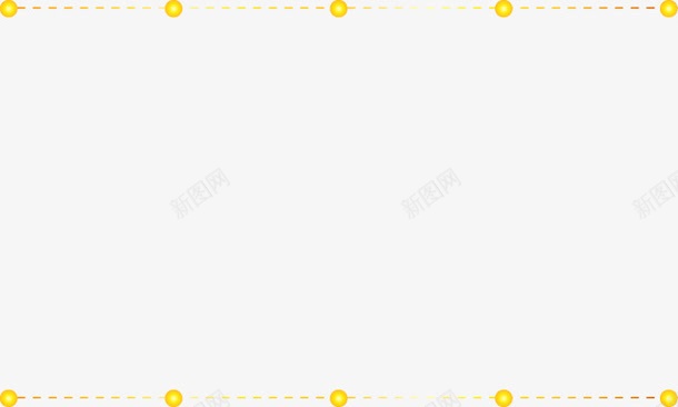 黄色亮光边框png免抠素材_新图网 https://ixintu.com 亮光 设计 边框 黄色