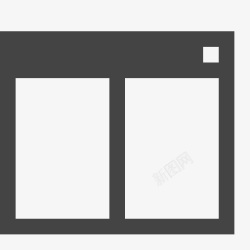 垂直的矩形SplitBrowser图标高清图片