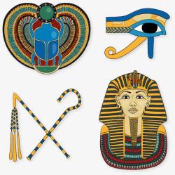 手绘埃及文化素材
