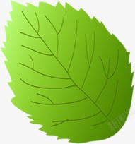 绿色植物树叶卡通素材