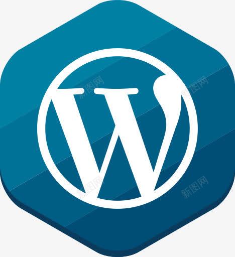 博客蓝色CMS六角WordPr图标png_新图网 https://ixintu.com Blog CMS WordPress blue cms hexagonal wordpress 六角 博客 蓝色