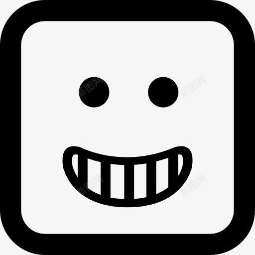 快乐的微笑的表情的方脸图标png_新图网 https://ixintu.com 平方 微笑 微笑着 快乐 接口 脸 脸上的表情 表情