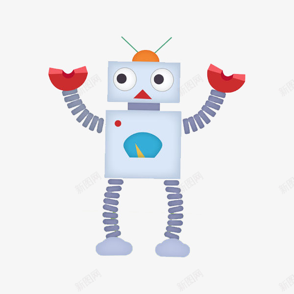 手绘可爱的机器人图png免抠素材_新图网 https://ixintu.com 卡通 可爱的 呆萌的 帅气的 机器人 装饰 高科技