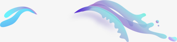 蓝紫创意元素装饰png免抠素材_新图网 https://ixintu.com 促销 抽象 装饰元素