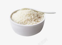 特产大米白色瓷碗里的米饭高清图片