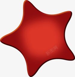 红色五角星图案素材