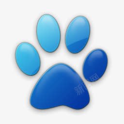 蓝色的爪子BlueIcons图标png_新图网 https://ixintu.com paw 爪子 蓝色的