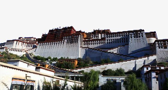 布达拉宫png免抠素材_新图网 https://ixintu.com 中华人民共和国西藏自治区 中国西藏 布达拉宫 建筑 西藏