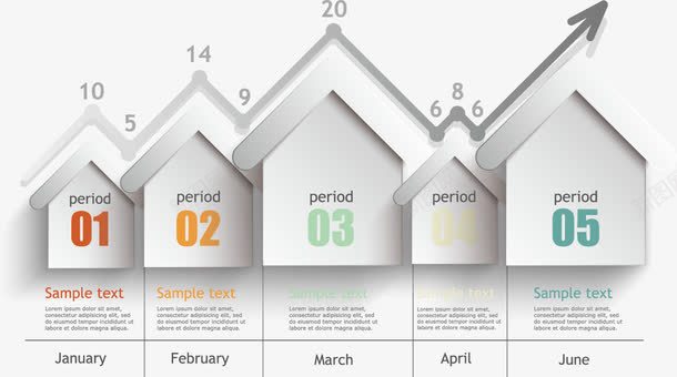 商务图形png免抠素材_新图网 https://ixintu.com ppt 免费png图片 数据分析 白色图表 箭头