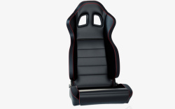 皮质汽车座椅一个舒适黑色简单皮质汽车座椅高清图片