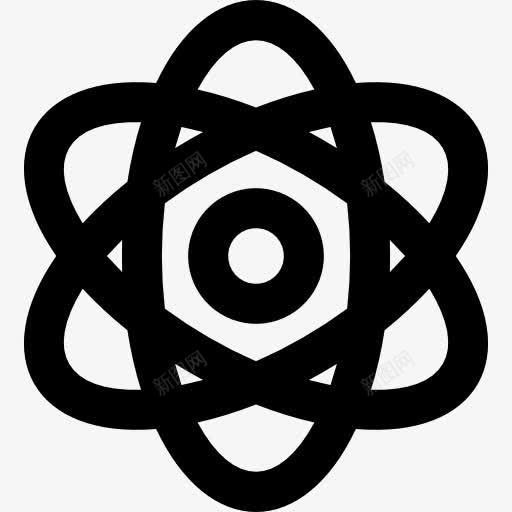 原子图标png_新图网 https://ixintu.com 原子核 原子物理学 教育 电子 科学