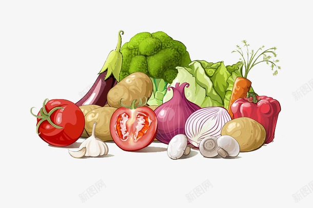 卡通蔬菜png免抠素材_新图网 https://ixintu.com 卡通 吃的 烤茄子 烧的的茄子 熟的 盘子 茄子 菜 蔬菜 食品 食物