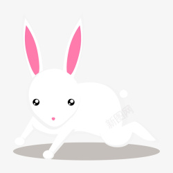 手绘卡通小兔子素材