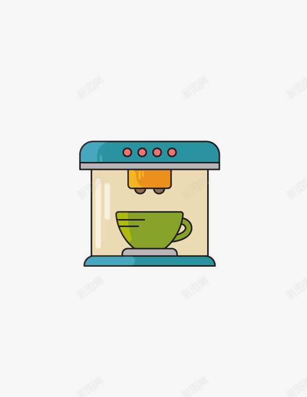 家用咖啡机png免抠素材_新图网 https://ixintu.com 咖啡 咖啡机 咖啡杯