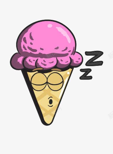 卡通锥奶油表情符号冰蛋卷冰淇凌图标png_新图网 https://ixintu.com Cartoon cone cream emoji ice 冰 卡通 奶油 表情符号 锥