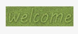 welcome绿色字体素材