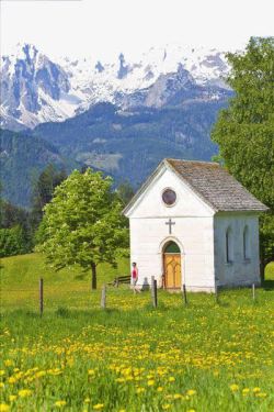 萨尔茨堡小教堂萨尔茨堡奥地利高清图片
