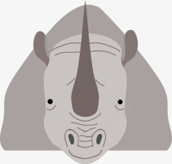 非洲的犀牛犀牛矢量图高清图片