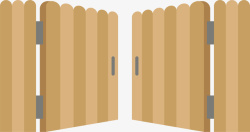 木制大门装饰图案素材