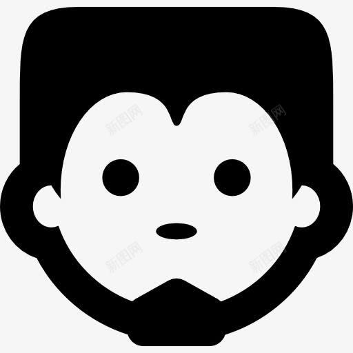 男人的脸和胡子图标png_新图网 https://ixintu.com 人 男人的脸 留着山羊胡子