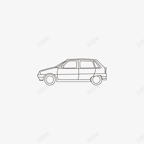 卡通手绘白色气车图标png_新图网 https://ixintu.com 交通工具 动漫 动画 卡通手绘 卡通汽车 帅气的 气车 白色的